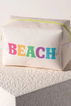 Beach Zip Pouch -Shoreline Trendy 02 02 045NA Bag Natural Lifestyle
