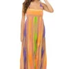 Iaspis Maxi Dress -Shoreline Trendy 023 356G Apparel Dress Beige Blue Front