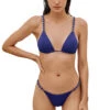 Parallel Sliding Triangle Bikini Top -Shoreline Trendy 085 782 139 Bikini Top Blue Ocean Front