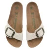 Birkenstock Madrid Big Buckle Slides -Shoreline Trendy 1024068 Shoe Eggshell Front