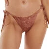 Shaye Tie Side Brazilian Bikini Bottom -Shoreline Trendy 103 711 035 Bikini Bottom Granit Front