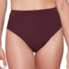 Sanctuary Pucker Banded High Waist Bikini Bottom -Shoreline Trendy 104095 RETG 166698