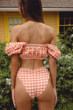 Marcela Off Shoulder Bralette Bikini Top -Shoreline Trendy 104158 GINM 167653