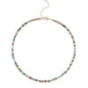 Stone Choker Necklace -Shoreline Trendy 105213 GLDD 168107
