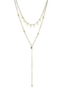 Two Layer Lariat Necklace