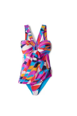 Rio Convertible Tankini Top -Shoreline Trendy 105529 MULTI 168417