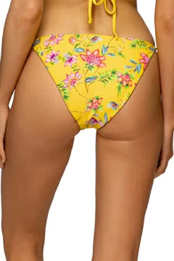 California Dreamin' Tie Side Bikini Bottom -Shoreline Trendy 10BGOLHO Bikini Bottom Golden Hour Back