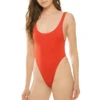Frankies Bikinis Pamela One Piece Swimsuit -Shoreline Trendy 12153NS One Piece Swimsuit Anderson Red Front