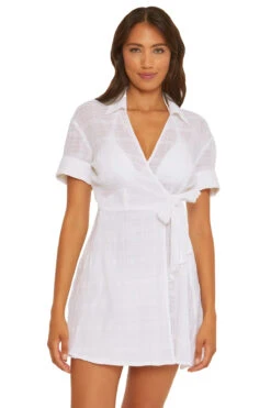 Playa Wrap Mini Dress