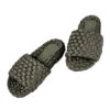 Paloma Barcelo Lise Woven Slides -Shoreline Trendy 134 001 1284 Shoe Green Front
