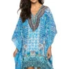 Lace Up Tunic -Shoreline Trendy 22004RK Apparel Dress Beach Bliss Front