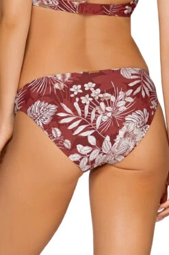 Femme Fatale Tab Side Hipster Bikini Bottom -Shoreline Trendy 22BHAWHI Bikini Bottom Hawaiian Hideaway Back