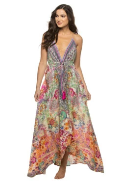 Eden Garden Halter Maxi Dress