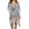 Jungle Queen Caftan -Shoreline Trendy 23012RK Apparel Top Jungle Queen Front