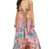Spring Vibes Halter Maxi Dress -Shoreline Trendy 23023 MXD Apparel Dress Spring Vibes Front