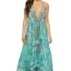 Paradise Halter Maxi Dress -Shoreline Trendy 23024 MXD Apparel Dress Paradise Front