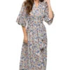 Hayannis Maxi Dress -Shoreline Trendy 2311495 Apparel Dress Bougainvillea Front