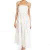 Daisy Midi Dress -Shoreline Trendy 235022 Apparel Dress White Front