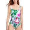 Bora Bora Floral One Piece Swimsuit 1 Bora Bora Floral One Piece Swimsuit -Shoreline Trendy 23BB 173U One Piece Swimsuit Multicolor Front