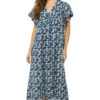 Belem Caftan -Shoreline Trendy 2610832N Apparel Top Indigo Glass Front