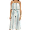 La Hana Strapless Jumpsuit -Shoreline Trendy 2952371 Apparel Jumpsuit Gulf Multi Front1