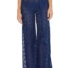 Pacheco Crochet Pants -Shoreline Trendy 3045025 Apparel Bottom Navy Front