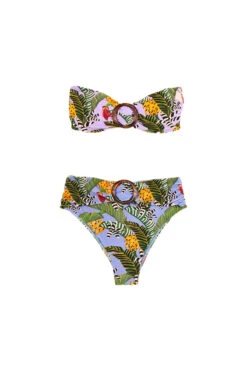 Farm Rio Striped Bananas One Piece Swimsuit 9 Farm Rio Striped Bananas One Piece Swimsuit -Shoreline Trendy 307051 One Piece Swimsuit Striped Bananas Laydown