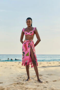 Farm Rio Leopard Forest Sarong -Shoreline Trendy 307083 Apparel Bottom Leopard Forest Lifestyle