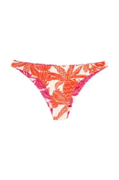Farm Rio Tropical Woodcut Reversible Bikini Bottom -Shoreline Trendy 307088 Bikini Bottom Tropical Woodcut Laydown