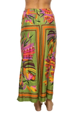 Farm Rio Toucans Scarf Wrap Skirt -Shoreline Trendy 308275 Apparel Bottom Toucans Scarf Back