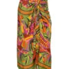 Farm Rio Toucans Scarf Wrap Skirt -Shoreline Trendy 308275 Apparel Bottom Toucans Scarf Front