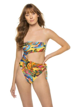 Farm Rio Colorful Bananas Bandeau Monokini