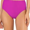 High Road High Waist Bikini Bottom -Shoreline Trendy 30BWILOR Bikini Bottom Wild Orchid Front