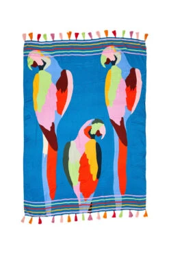 Farm Rio Araraquara Blue Sarong -Shoreline Trendy 311718 Apparel Bottom Araraquara Blue Laydown