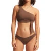 Seafolly Tie Front Asymmetrical Bikini Top
