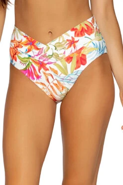 Summer Lovin' V-Front Banded High Waist Bikini Bottom
