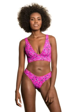 Maaji Paradise Reversible Longline Bikini Top 10 Maaji Paradise Reversible Longline Bikini Top -Shoreline Trendy 3314STR004 Bikini Top Hot Fuchsia Reverse