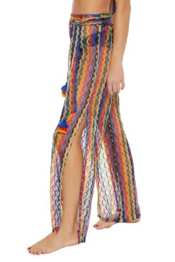 Iseree Crochet Pants -Shoreline Trendy 3355025 Apparel Bottom Multi Side