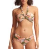 Seafolly Convertible Bandeau Bikini Top -Shoreline Trendy 33816 960 Bikini Top Avocado Front