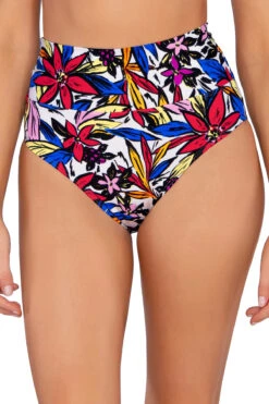 Hannah High Waist Banded Bikini Bottom