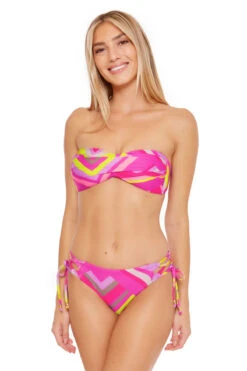 Stripe Bandeau Bikini Top