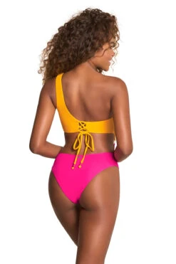 Maaji Bite Reversible Cutout One Piece Swimsuit 8 Maaji Bite Reversible Cutout One Piece Swimsuit -Shoreline Trendy 3531SOC001 One Piece Swimsuit Dragon Fruit Back