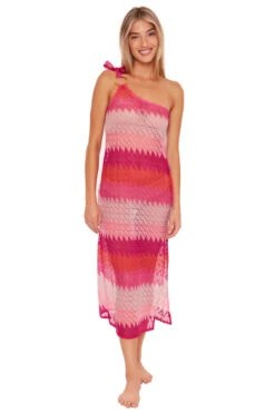 Cascade Asymmetrical Crochet Dress