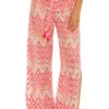 Serafina Crochet Pants -Shoreline Trendy 3665035 Apparel Bottom Multi Front