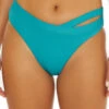Ripple Rib Cutout High Waist Bikini Bottom