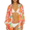 Poppy Tie-Front Beach Shirt
