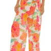 Poppy Crossover Beach Pant -Shoreline Trendy 3735035 Apparel Bottom White Multi Front