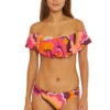 Fan Faire Off Shoulder Bandeau Bikini Top