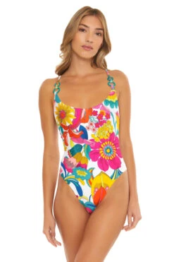 Fontaine Convertible Twist Back One Piece Swimsuit