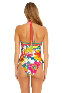 Fontaine Reversible High Neck Tankini Top 9 Fontaine Reversible High Neck Tankini Top -Shoreline Trendy 3783535 Tankini Top Multi Back